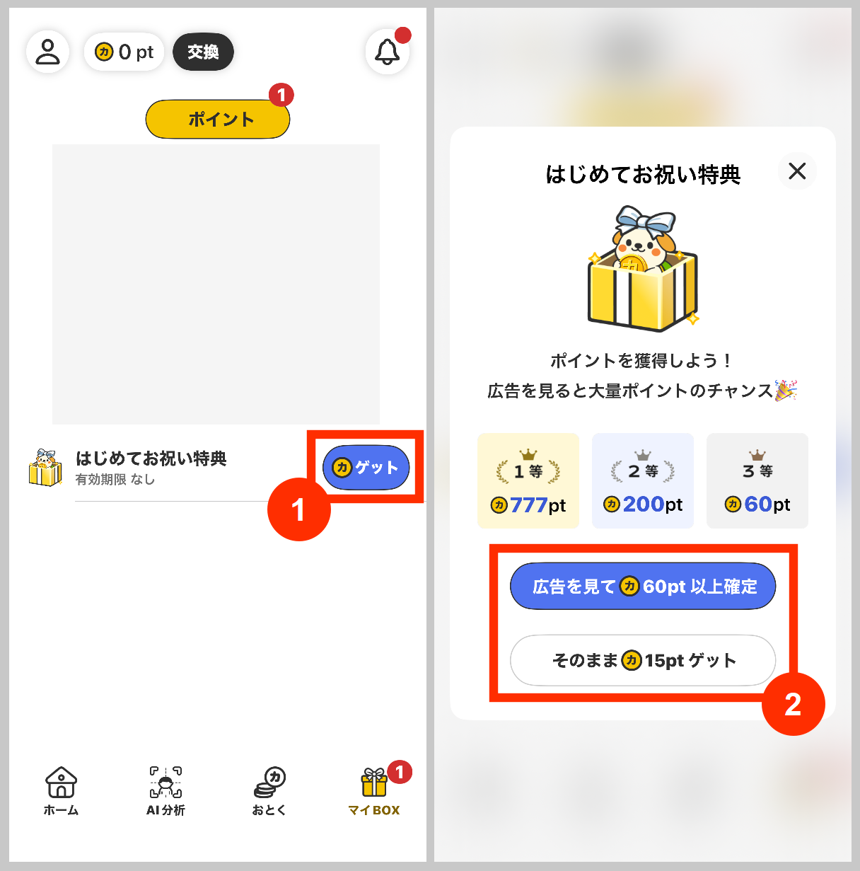カルティポイントはじめてのポイント